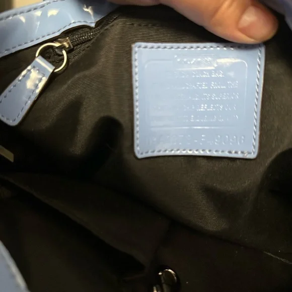 Coach Signature Stripe PVCTop Handle Small Tote bag 2001